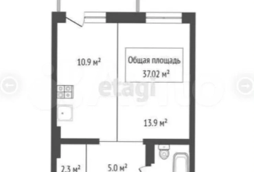 Квартира-студия, 37 м², 5/17 эт.
